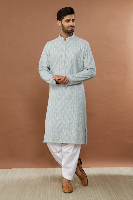 Aham-Vayam Bandhan Floral Embroidered Kurta & Patiala Set 