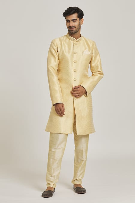 Samyukta Singhania Floral Pattern Sherwani Set 