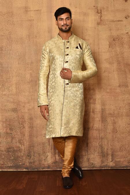 Aryavir Malhotra Floral Pattern Sherwani Set 