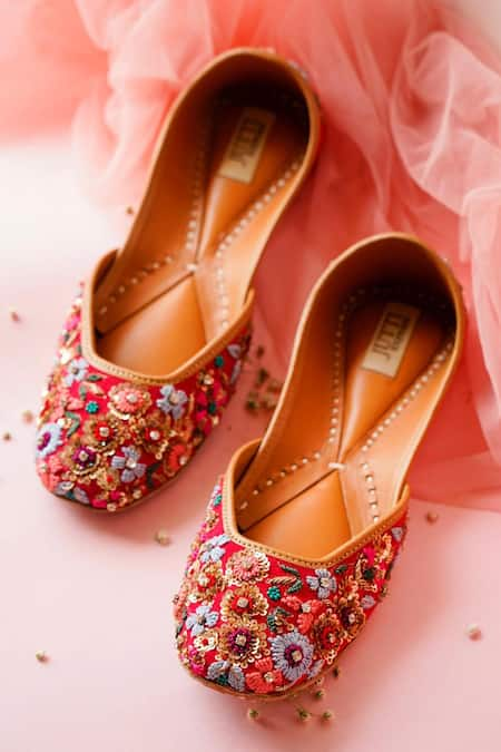 Jutti Express Gulbagh Sequin Embroidered Juttis 