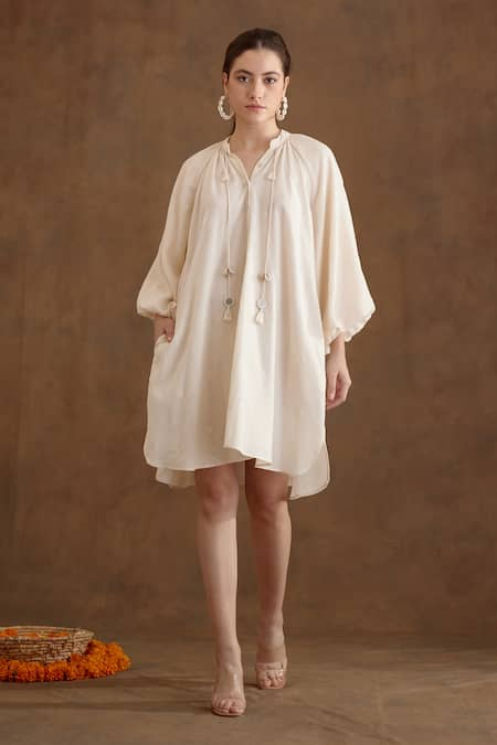 Nikasha Handwoven Jamdani Shirt Dress 