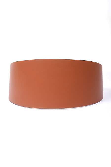 Trov Brown Plain Vera Leather Broad Belt