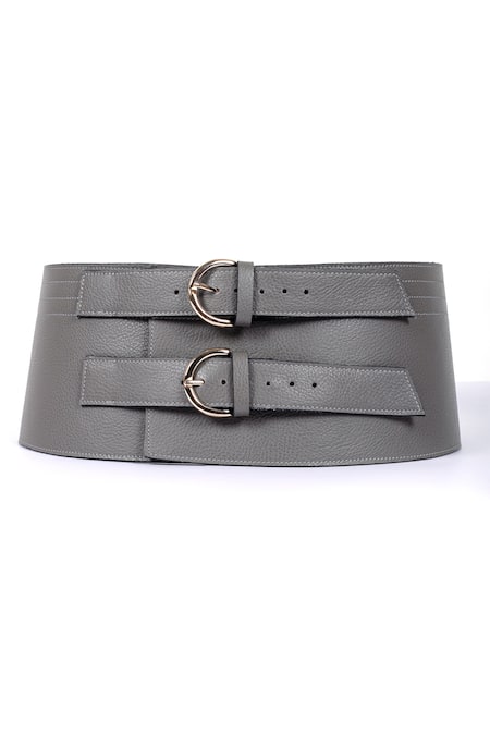 Grey wide clearance belt