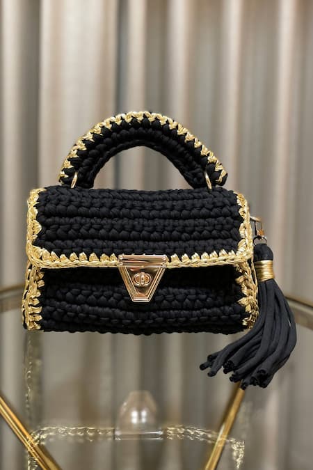 Bijit Cotton Contrast Border Sling Bag 