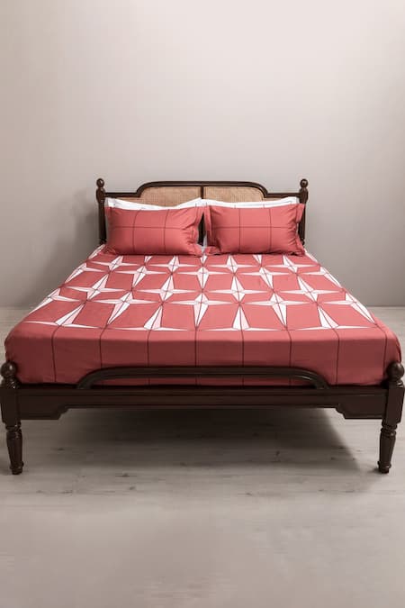 Kyoona Cotton Holy Azulejos Print Bedsheet Set 