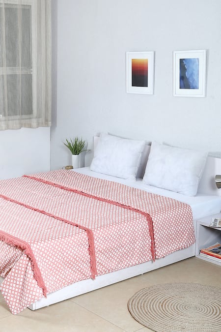 House This Leheriya Bedcover 