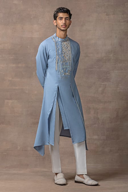 Sarab Khanijou Yoke Applique Embroidered Kurta Set 