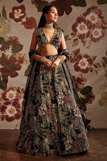 latest Top class heavy embroidery multi colored dress for weeding ceremony  collection of new y… | Sabyasachi lehenga, Indian wedding outfits, Designer  lehenga choli
