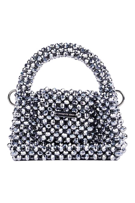 Adorn My Wish Crystal Bead Embellished Handbag 