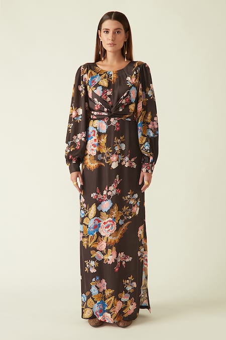 Payal Pratap Merbabu Floral Bloom Print Dress 