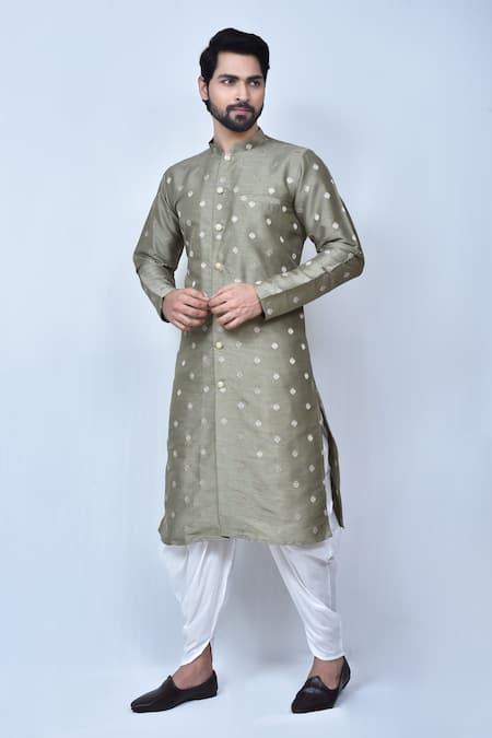 Arihant Rai Sinha Foil Print Kurta & Cowl Pant Set 