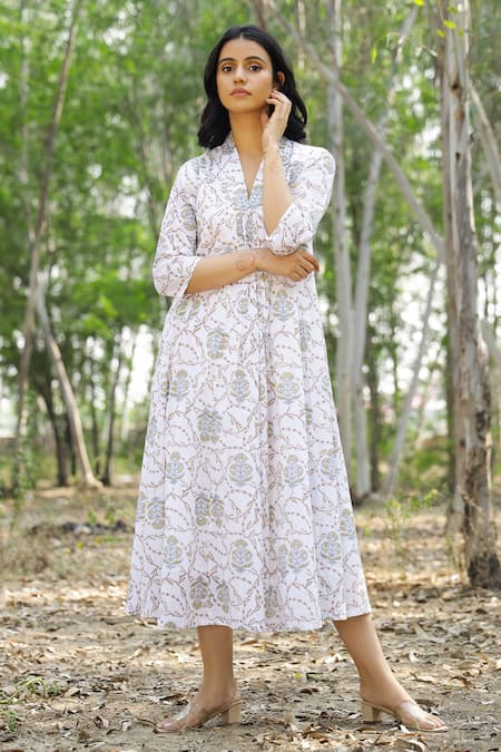 Buy Okhai Asma Tie Dye Pure Cotton Dress For Women Online | Tie And Dye  Dress Online – Okhaistore