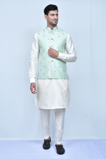 Arihant Rai Sinha Floral & Sequin Embroidered Bundi 