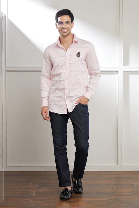 Seven Pintuck Pattern Shirt 