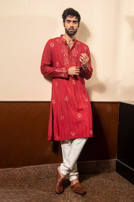 Soniya G Foil Work Kurta Set 