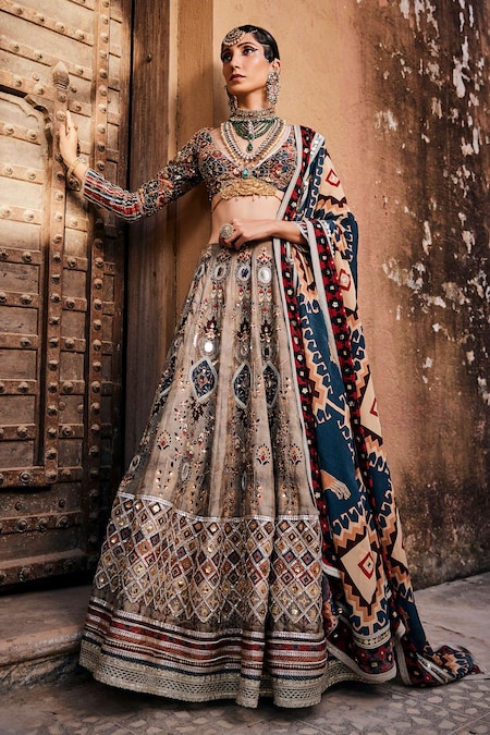 Buy Attractive Multi Color Lehenga Choli for Women Ready to Wear in Usa  ,indian Designer Ready to Organza Fabric Lehenga Choli For, Women Wear  Online in India - Etsy