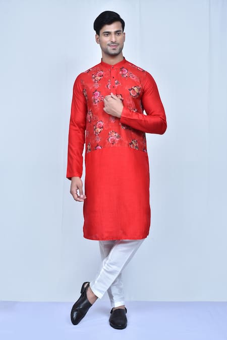 Arihant Rai Sinha Rose Print Kurta Set 