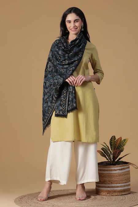 SHINGORA Floral Jacquard Woven Stole 