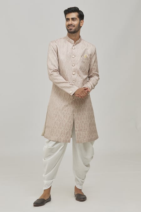 Arihant Rai Sinha Diamond Pattern Sherwani Set 