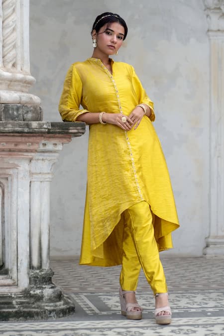 Sheela Suthar Asymmetric Kurta & Pant Set 