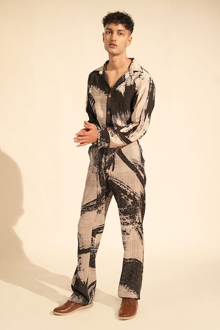 Nikita Mhaisalkar Brush Stroke Print Pant 