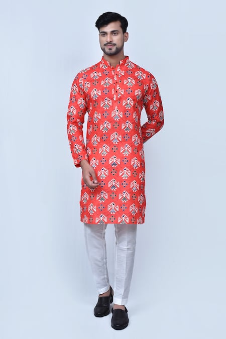 Arihant Rai Sinha Patola Print Kurta & Pant Set 