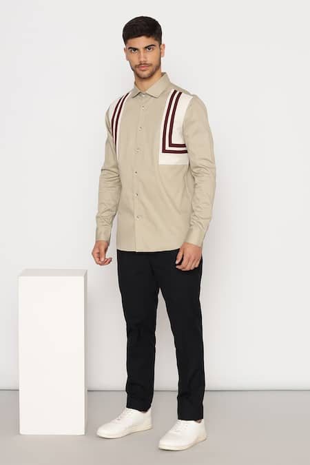 Lacquer Embassy Bennet Shoulder Panel Shirt 