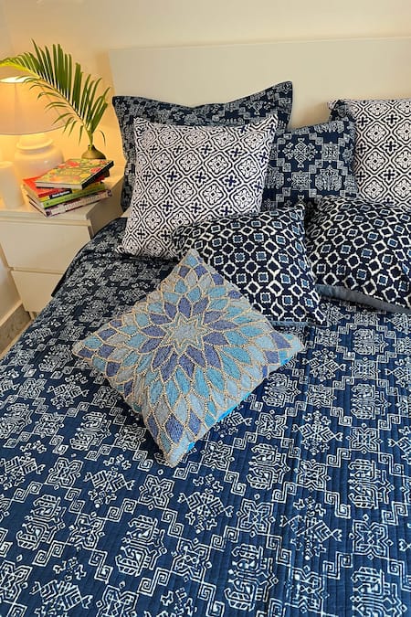 CocoBee Hand Block Print Bedcover Set 