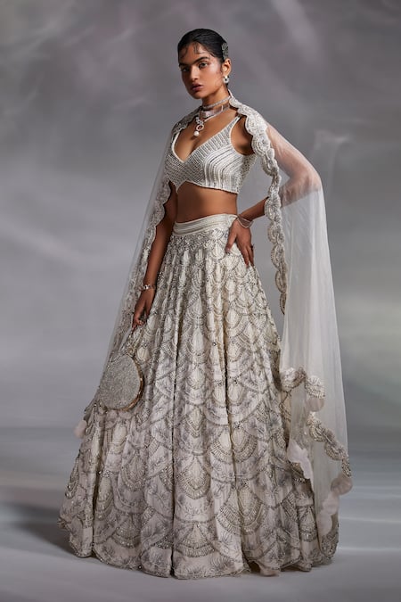 Divya Aggarwal Dorian Silk Bridal Lehenga Set 