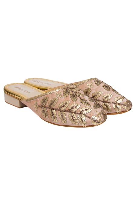 Kkarma Varsha Embroidered Mules 