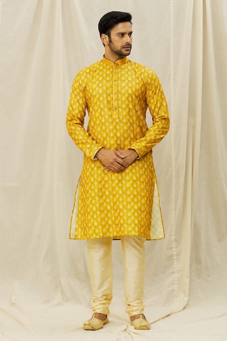 Aryavir Malhotra Digital Print Kurta Set 