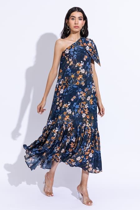 AROOP SHOP INDIA Keke Lupine Print Dress 
