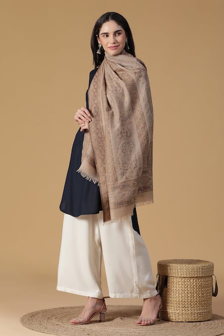 SHINGORA Paisley & Floral Woven Stole 