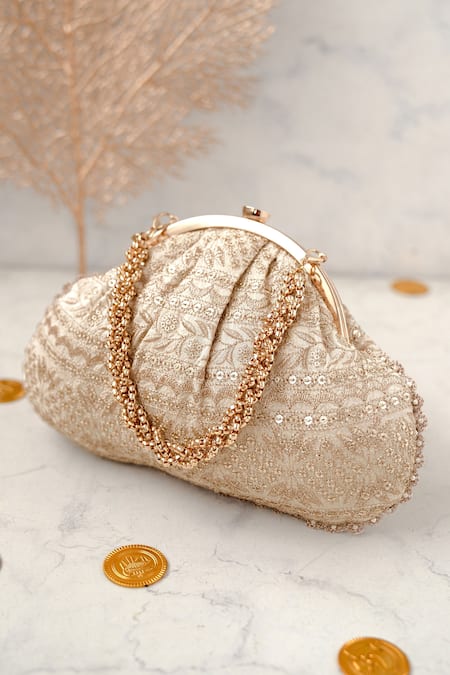 Amyra Mirai Sequin Embroidered Purse 