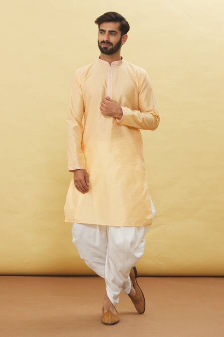 Arihant Rai Sinha Tonal Embroidered Kurta & Dhoti Pant Set 