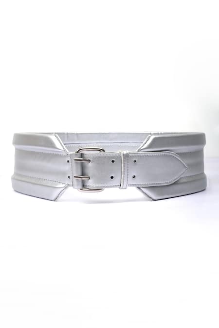 TROV Sloan Metallic Plain Belt 