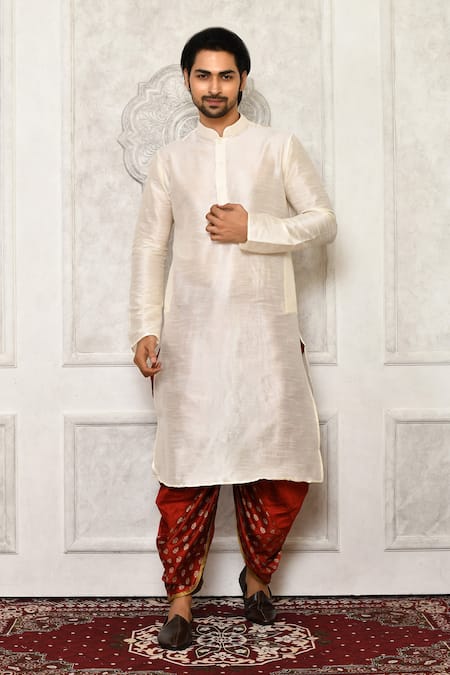 Arihant Rai Sinha Metallic Geometric Pattern Hem Cowl Pant 