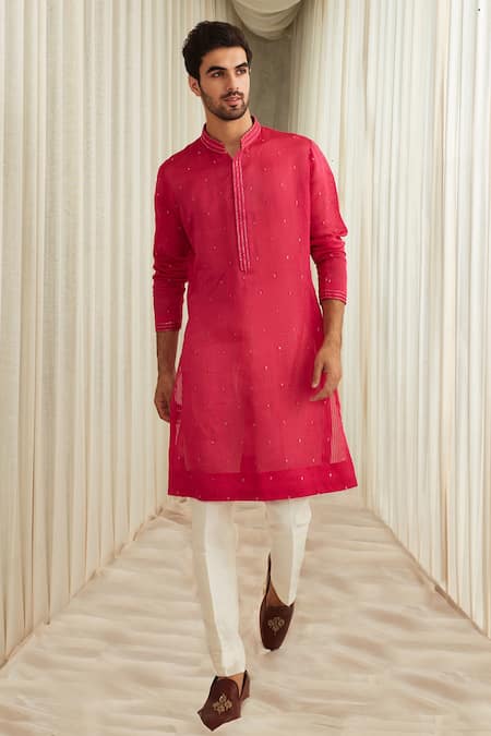 Sawan Gandhi Cutdana Embroidered Kurta Set 