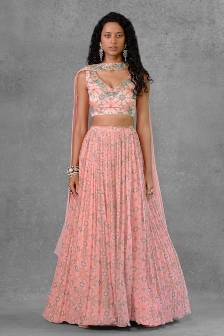 Riraan Couture Printed Lehenga Set 