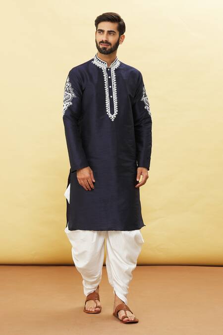 Arihant Rai Sinha Embroidered Sleeve Kurta & Dhoti Pant Set 