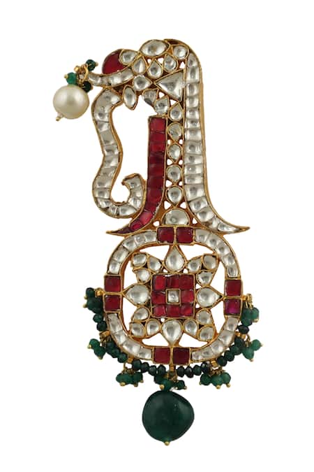 Riana Jewellery Stone Studded Carved Kalangi 