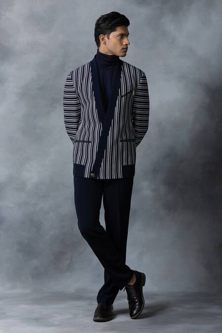 Sarab Khanijou Striped Knitted Jacket 