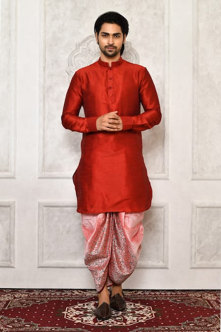 Arihant Rai Sinha Swirl Pattern Pleated Cowl Pant 