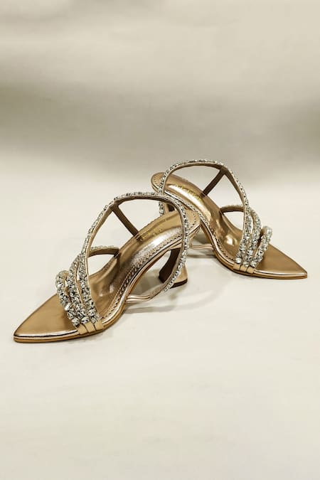 THE ALTER Kiara Pointed Toe Hourglass Heels 