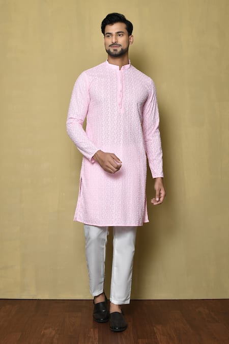 Aryavir Malhotra Full Sleeve Kurta & Pant Set 