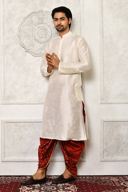 Arihant Rai Sinha Metallic Arrow Pattern Hem Cowl Pant 