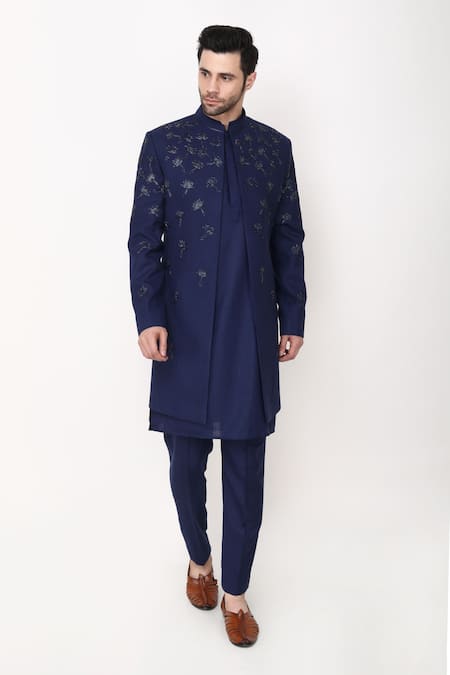 Manish Nagdeo Hand Embroidered Bandhgala & Kurta Set 