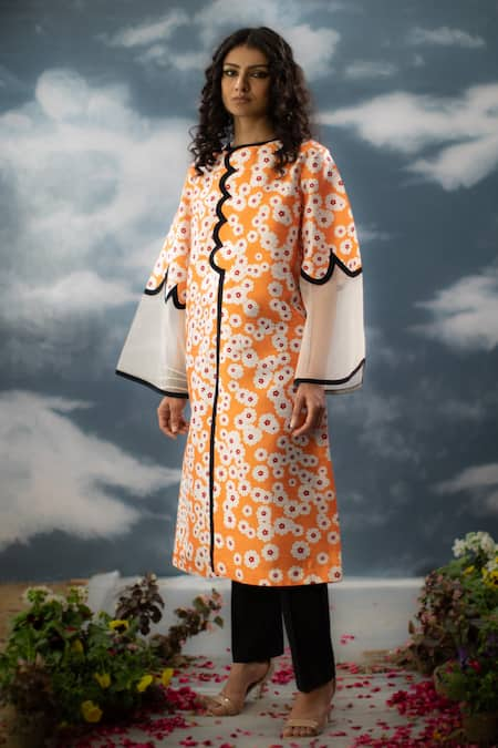 SAKSHAM & NEHARICKA Tamanna Printed A-Line Kurta 