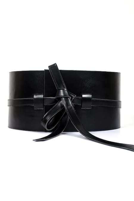 Trov Black Obi Tie-up Belt 