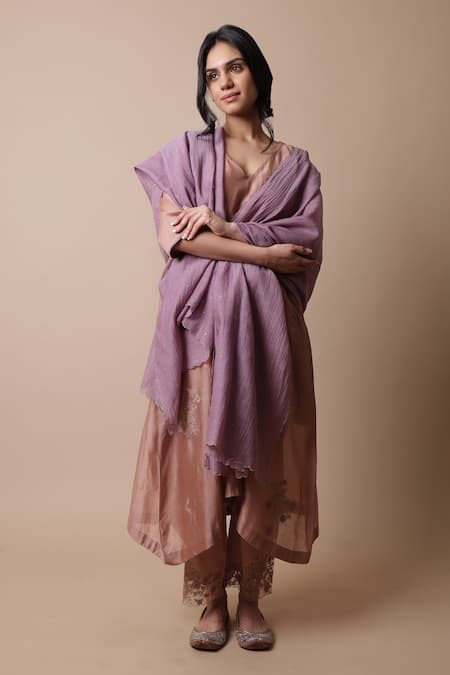 Rhua Neeti Floral Placement Embroidered Kurta Set 